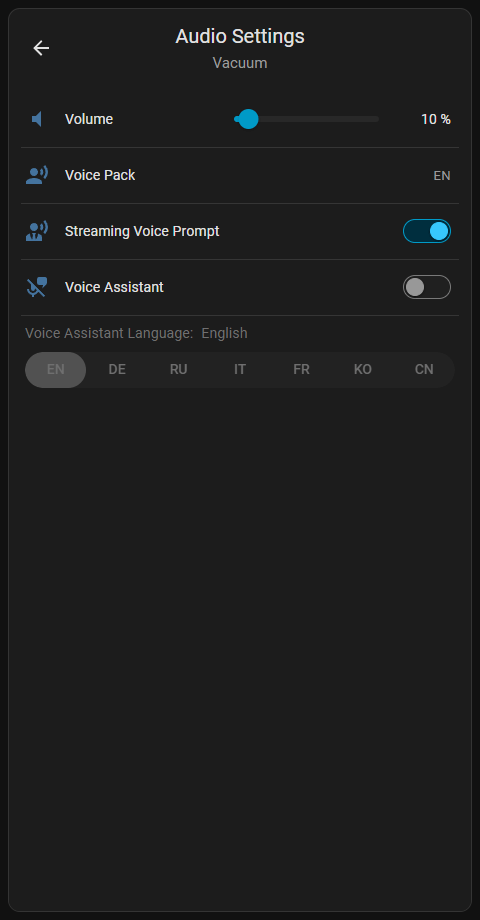 Audio Settings