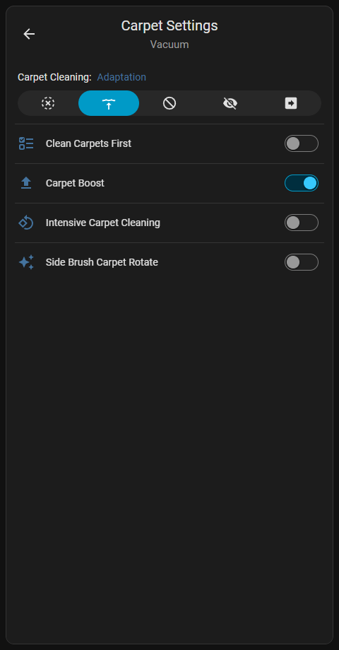 Carpet Settings