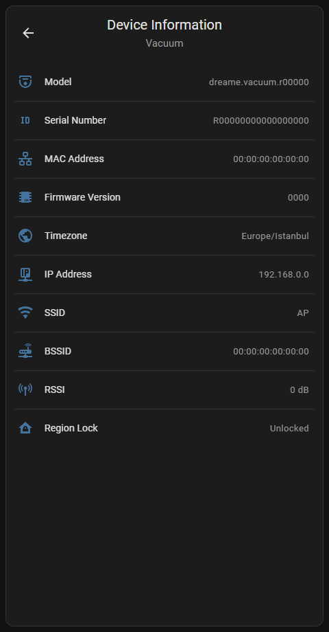 Device Information