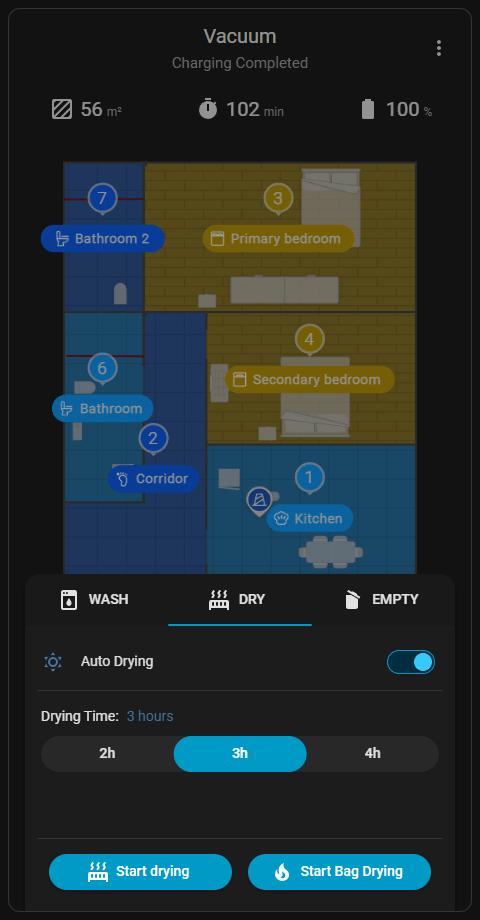 Dry Settings