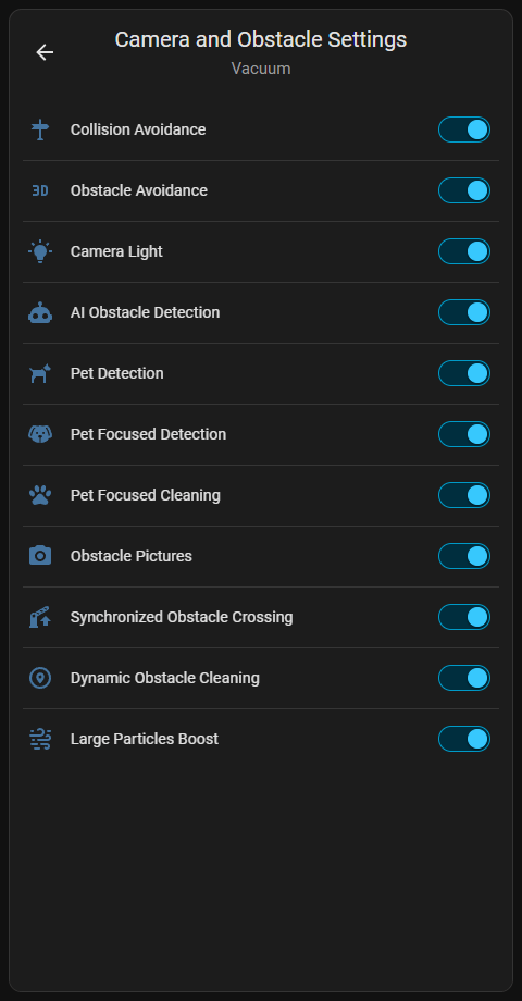 Obstacle Settings