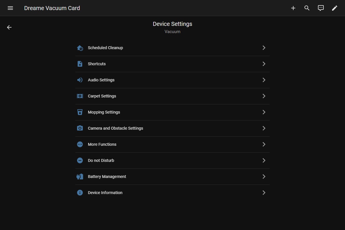 Panel Device Settings