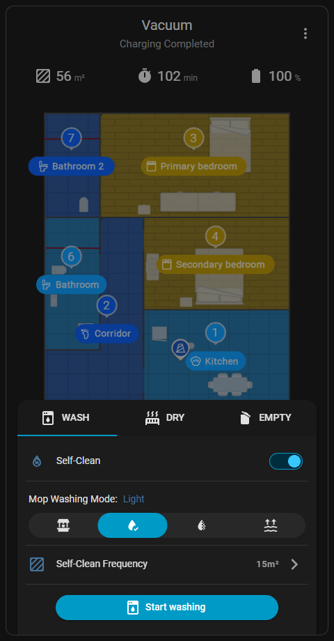 Wash Settings