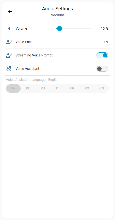 Audio Settings