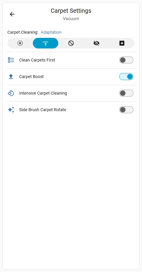 Carpet Settings