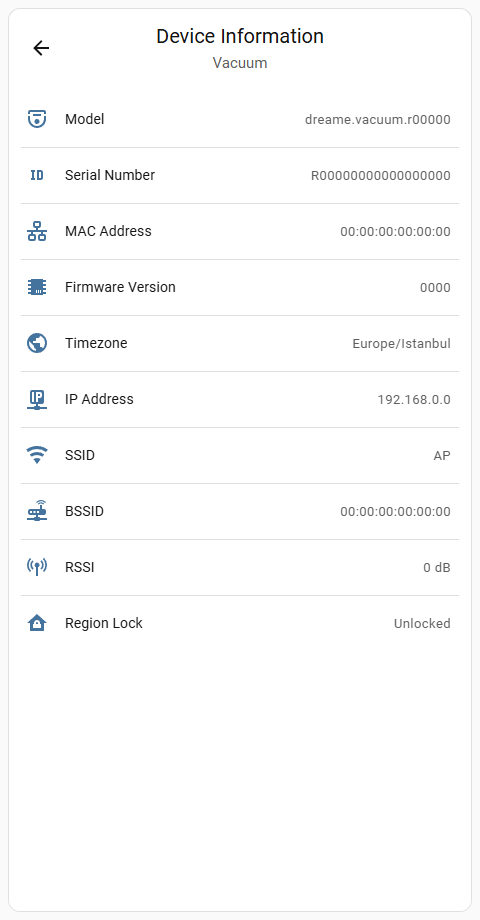 Device Information