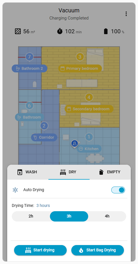 Dry Settings