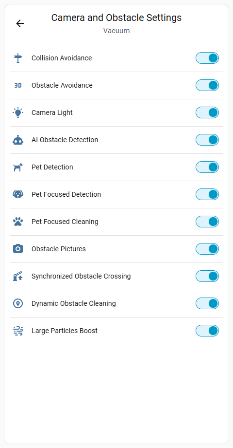Obstacle Settings