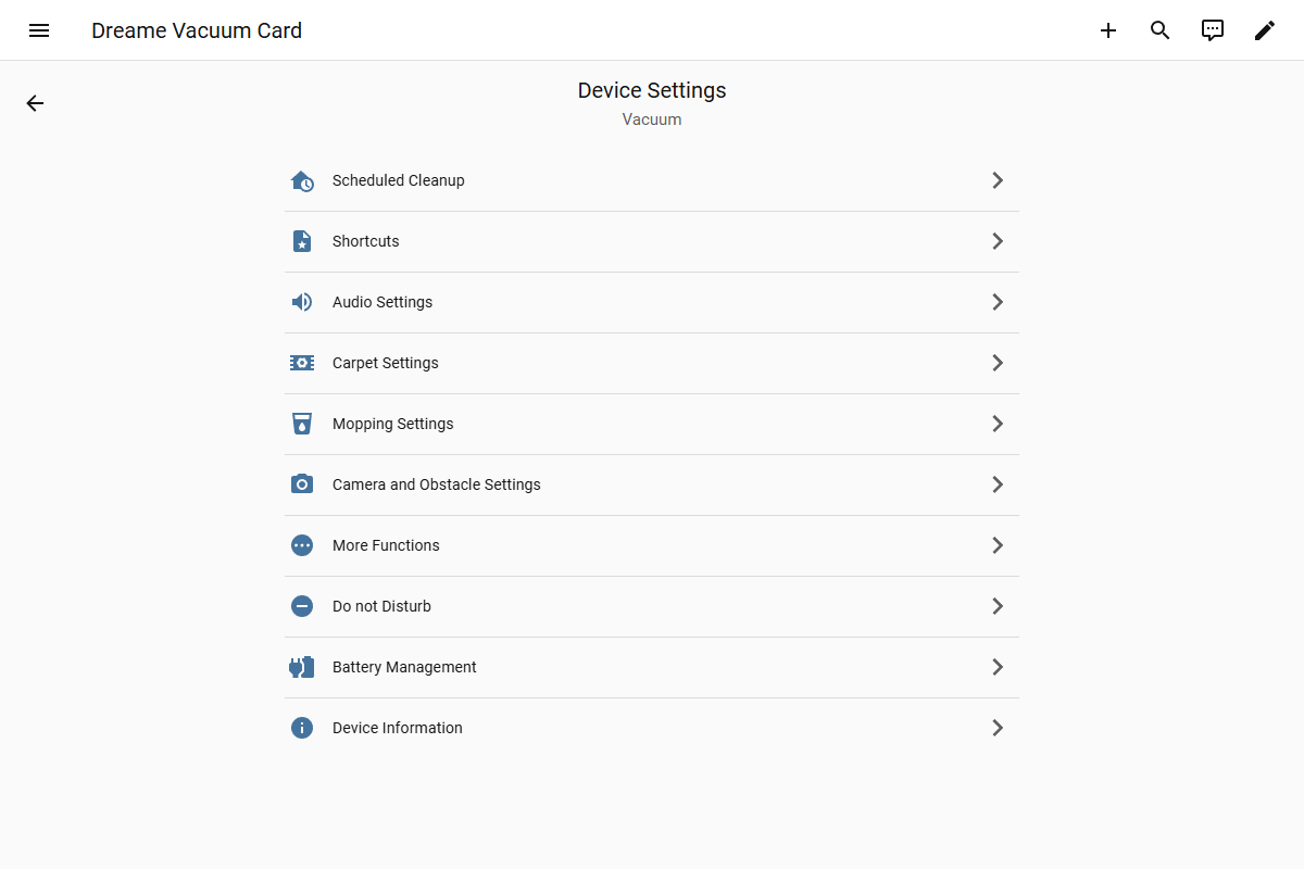 Panel Device Settings