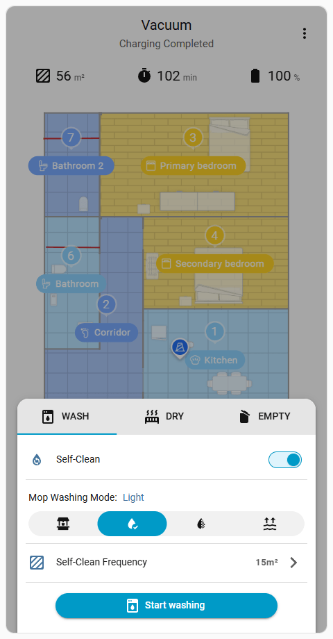 Wash Settings